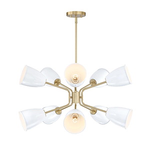 Biba - 10 Light Chandelier -15.75 Inch Tall and 28.5 Inch Wide - 1376136