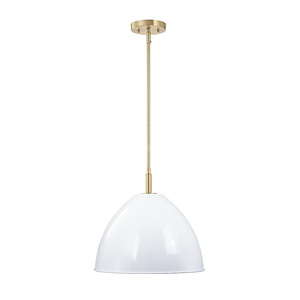 Biba - 1 Light Pendant-14.5 Inch Tall and 15 Inch Wide - 1376137