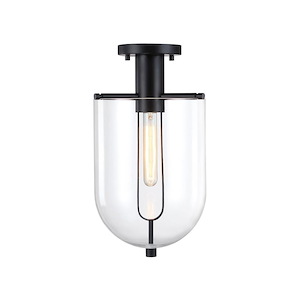 Skylar - 1 Light Semi-Flush Mount-17 Inch Tall and 10 Inch Wide - 1370911