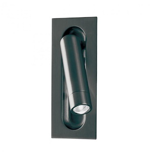 Scope - 9W 1 LED Headboard Reading Light In Contemporary Style-7 Inches Tall and 3 Inches Wide