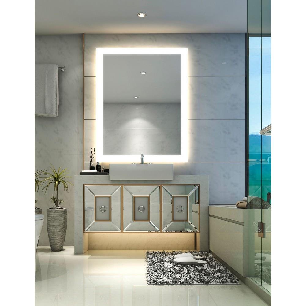 Electric Mirror SIL2436 Silhouette 75W LED Frameless Wall Mirror In Modern Style36