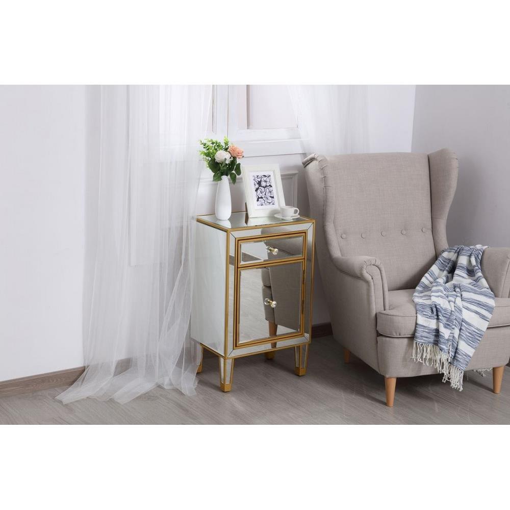 Elegant Decor Reflexion End Table - Thumbnail 2