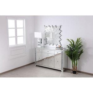 Elegant Decor MF92058 Modern Mirrored Credenza - Thumbnail 3