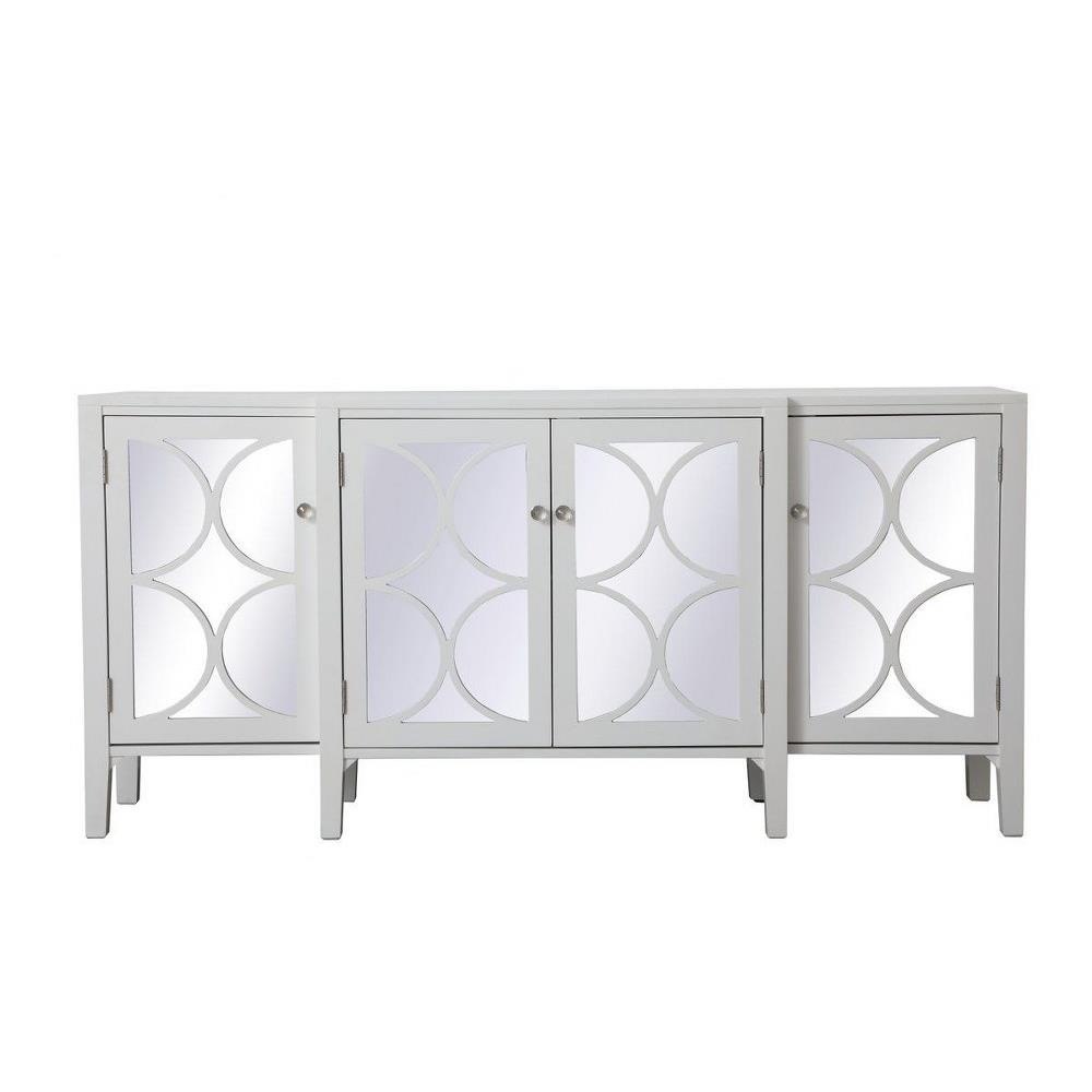 Modern mirrored credenza discount