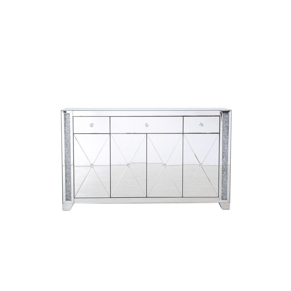 Elegant Decor MF92058 Modern Mirrored Credenza