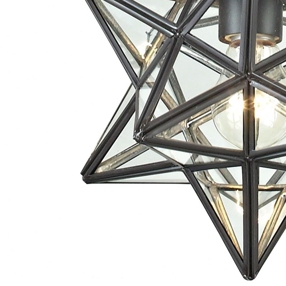 Moravian Star 9'' Wide 1-Light Mini Pendant, 1145-015-ELK