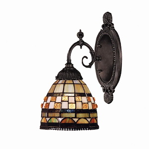 Mix-N-Match - 1 Light Wall Sconce In Traditional Style-10 Inches Tall and 4.5 Inches Wide