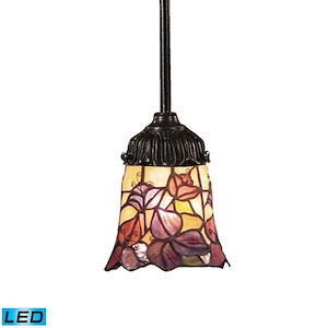 Mix-N-Match - 9.5W 1 Light Mini Pendant In Traditional Style-23.5 Inches Tall and 6 Inches Wide - 1273416