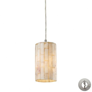 Coletta - 9.5W 1 LED Mini Pendant in Transitional Style with Coastal/Beach and Eclectic inspirations - 8 Inches tall and 4 inches wide - 1208616