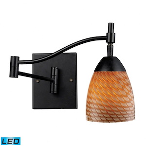 Celina - 9.5W 1 LED Wall Sconce In French Country Style-14 Inches Tall and 10 Inches Wide