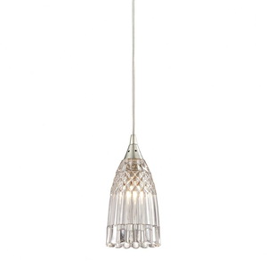 Kersey - 1 Light Mini Pendant in Modern/Contemporary Style with Luxe/Glam and Boho inspirations - 8 Inches tall and 4 inches wide - 459126