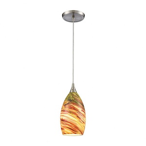 Collanino - 1 Light Mini Pendant in Transitional Style with Coastal/Beach and Eclectic inspirations - 10 Inches tall and 5 inches wide - 705007