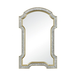 Val-de-Grace - Transitional Style w/ FrenchCountry inspirations - Fir Wood and Stainless Steel Val- Wall Mirror - 50 Inches tall 32 Inches wide