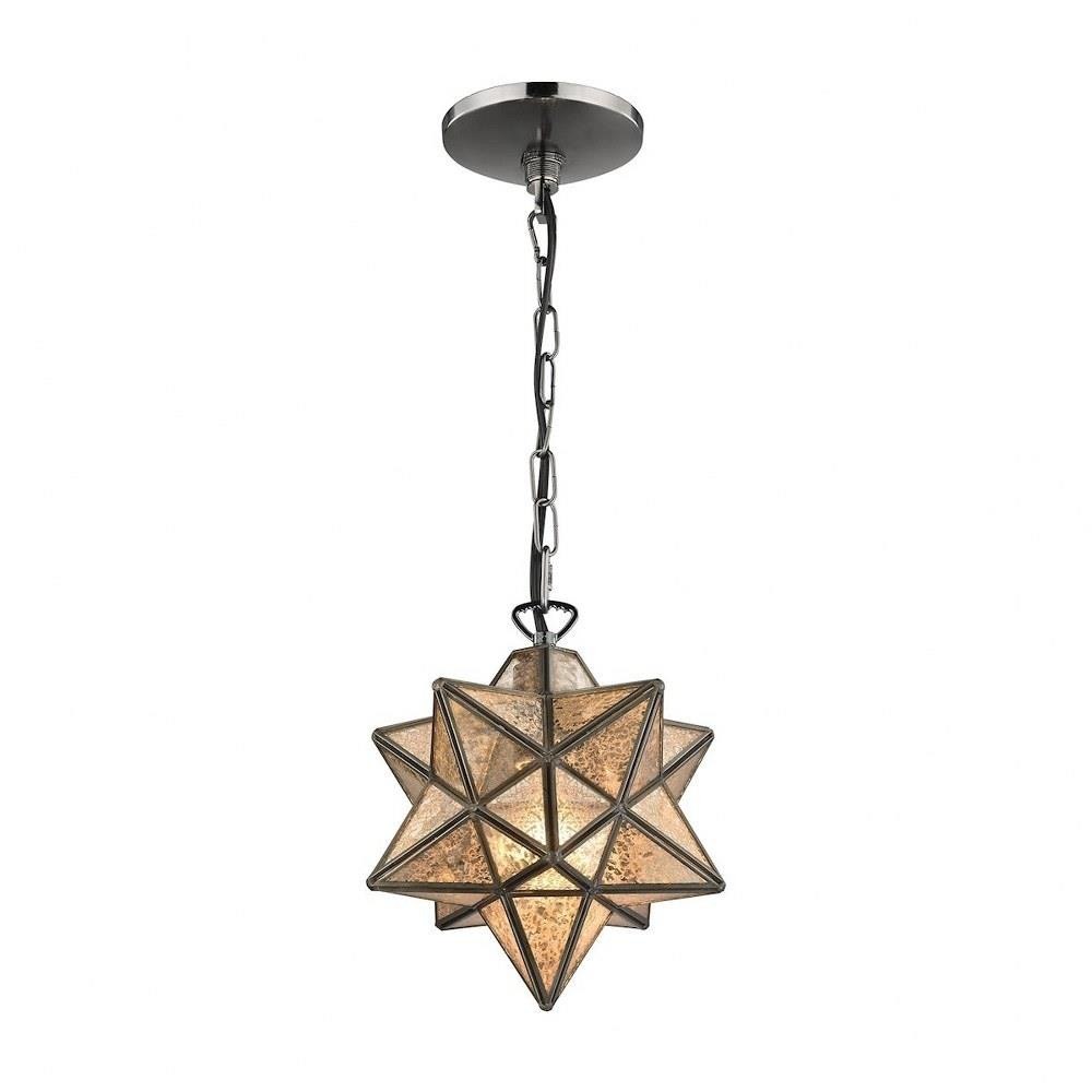 Elk Home - 1145-009 - Moravian Star - Traditional Style w/ Luxe/Glam  inspirations - Metal 1 Light Mini Pendant - 10 Inches tall 9 Inches wide