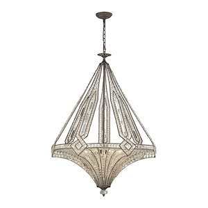 Jausten - 7 Light Chandelier in Traditional Style with Victorian and Art Deco inspirations - 43 Inches tall and 30 inches wide