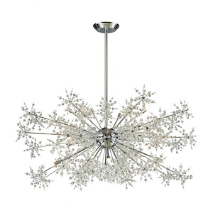 Snowburst - Twenty Light Chandelier in Modern Style with Luxe and Mid-Century Modern inspirations - 22 Inches tall and 48 inches wide