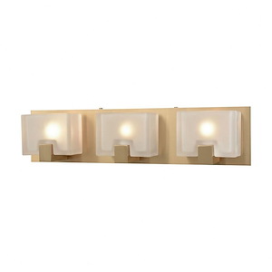Ridgecrest - 3 Light Bath Vanity in Modern/Contemporary Style with Art Deco and Luxe/Glam inspirations - 5 Inches tall and 21 inches wide