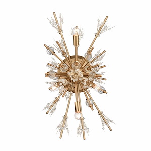 Starburst - 4 Light Wall Sconce In Modern Style-26 Inches Tall and 13 Inches Wide