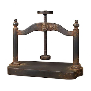 Traditional Style w/ ModernFarmhouse inspirations - Metal Book Press - 20 Inches tall 18 Inches wide