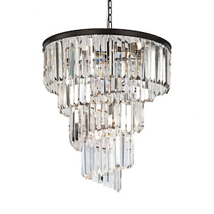 Palacial - 9 Light Chandelier in Traditional Style with Art Deco and Luxe/Glam inspirations - 31 Inches tall and 26 inches wide - 521678