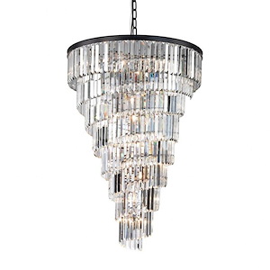 Palacial - Fifteen Light Chandelier in Traditional Style with Art Deco and Luxe/Glam inspirations - 53 Inches tall and 36 inches wide - 521676