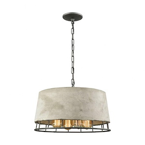 Brocca - 4 Light Chandelier in Modern/Contemporary Style with Urban/Industrial and Modern Farmhouse inspirations - 12 Inches tall and 18 inches wide