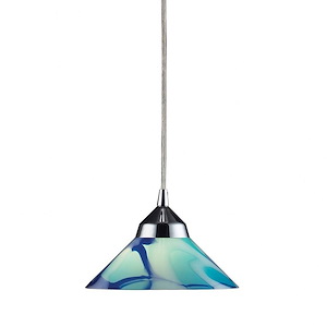 Refraction - 1 Light Mini Pendant in Modern/Contemporary Style with Art Deco and Luxe/Glam inspirations - 4 Inches tall and 7 inches wide