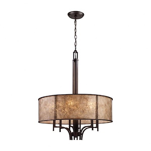 Barringer - 6 Light Chandelier in Traditional Style with Country/Cottage and Southwestern inspirations - 30.5 Inches tall and 24 inches wide