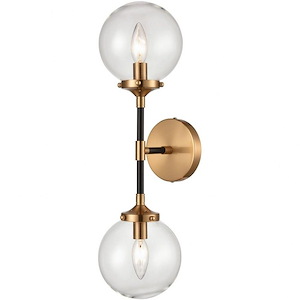 Boudreaux - 2 Light Wall Sconce in Modern/Contemporary Style with Mid-Century and Retro inspirations - 21 Inches tall and 6 inches wide