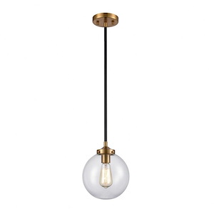 Boudreaux - 1 Light Mini Pendant in Modern/Contemporary Style with Mid-Century and Retro inspirations - 10 Inches tall and 8 inches wide - 881466