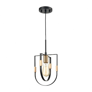 Heathrow - 1 Light Mini Pendant in Transitional Style with Luxe/Glam and Art Deco inspirations - 11 Inches tall and 8 inches wide - 921402