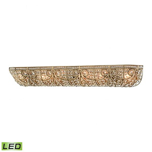 Elizabethan - 28.8W 6 LED Bath Vanity in Traditional Style with Victorian and Luxe/Glam inspirations - 6 Inches tall and 36 inches wide