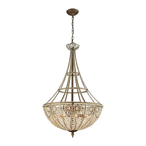 Elizabethan - 8 Light Chandelier in Traditional Style with Victorian and Luxe/Glam inspirations - 37 Inches tall and 22 inches wide - 521749