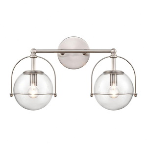 Langford - 2 Light Bath Vanity In Modern Style-10 Inches Tall and 17 Inches Wide