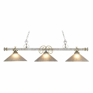 Designer Classics - 3 Light Chandelier-13 Inches Tall and 55 Inches Wide