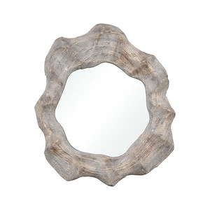 Land to Air - Transitional Style w/ Coastal/Beach inspirations - Wood Mirror - 19 Inches tall 16 Inches wide - 874074