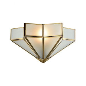 Decostar - 1 Light Wall Sconce in Traditional Style with Art Deco and Luxe/Glam inspirations - 8 Inches tall and 14 inches wide