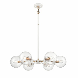 Boudreaux - 6 Light Chandelier In Modern Style-6 Inches Tall and 28 Inches Wide