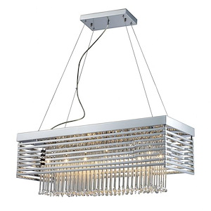Cortina - 12 Light Chandelier in Modern/Contemporary Style with Luxe/Glam and Art Deco inspirations - 10 Inches tall and 11 inches wide
