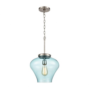 Amore - 1 Light Pendant in Modern/Contemporary Style with Country/Cottage and Coastal/Beach inspirations - 13 Inches tall and 12 inches wide