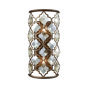 Armand - 2 Light Wall Sconce in Traditional Style with Luxe/Glam and Victorian inspirations - 16 Inches tall and 8 inches wide