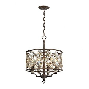 Armand - 4 Light Chandelier in Traditional Style with Luxe/Glam and Victorian inspirations - 22 Inches tall and 17 inches wide
