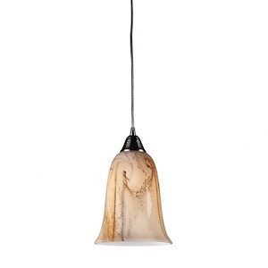 Granite - 9.5W 1 LED Mini Pendant in Transitional Style with Coastal/Beach and Country/Cottage inspirations - 10 Inches tall and 7 inches wide - 408458