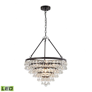 Ramira - 28.8W 6 LED Chandelier in Transitional Style with Art Deco and Luxe/Glam inspirations - 24 Inches tall and 19 inches wide - 521921