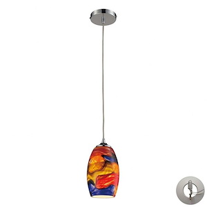 Surrealist - 1 Light Pendant in Modern/Contemporary Style with Boho and Eclectic inspirations - 9 Inches tall and 5 inches wide