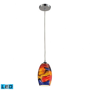 Surrealist - 1 Light Pendant in Modern/Contemporary Style with Boho and Eclectic inspirations - 9 Inches tall and 5 inches wide - 1208768