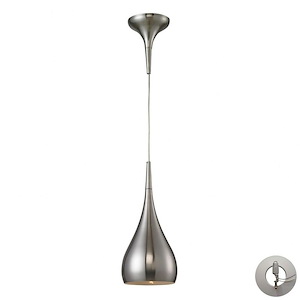 Lindsey - 9.5W 1 LED Mini Pendant in Modern/Contemporary Style with Mid-Century and Scandinavian inspirations - 14 Inches tall and 6 inches wide - 408221