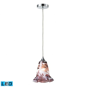 Vestido - 13.5W 1 LED Pendant-10 Inches Tall and 9 Inches Wide