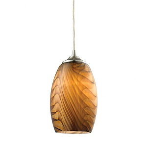 Tidewaters - 1 Light Configurable Pendant In Coastal Style-10 Inches Tall and 5 Inches Wide