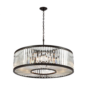 Palacial - 11 Light Chandelier in Traditional Style with Art Deco and Luxe/Glam inspirations - 11 Inches tall and 35 inches wide - 705273
